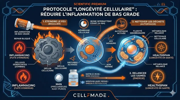 protocole de longevite cellulaire pour réduire l'inflammation de bas grade